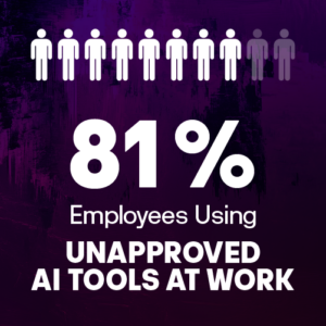 81% of employees already use unapproved AI tools at work